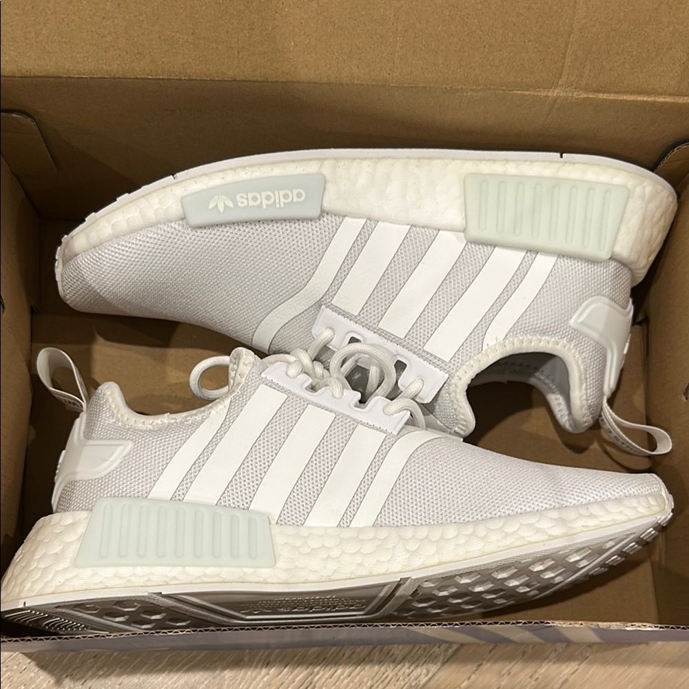 Adidas White NMD R1 Sneakers NWT